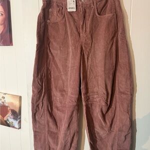 Free People Corduroy Pants - Brown